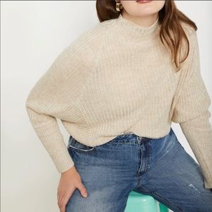Eloquii Dolman sleeve mock neck sweater